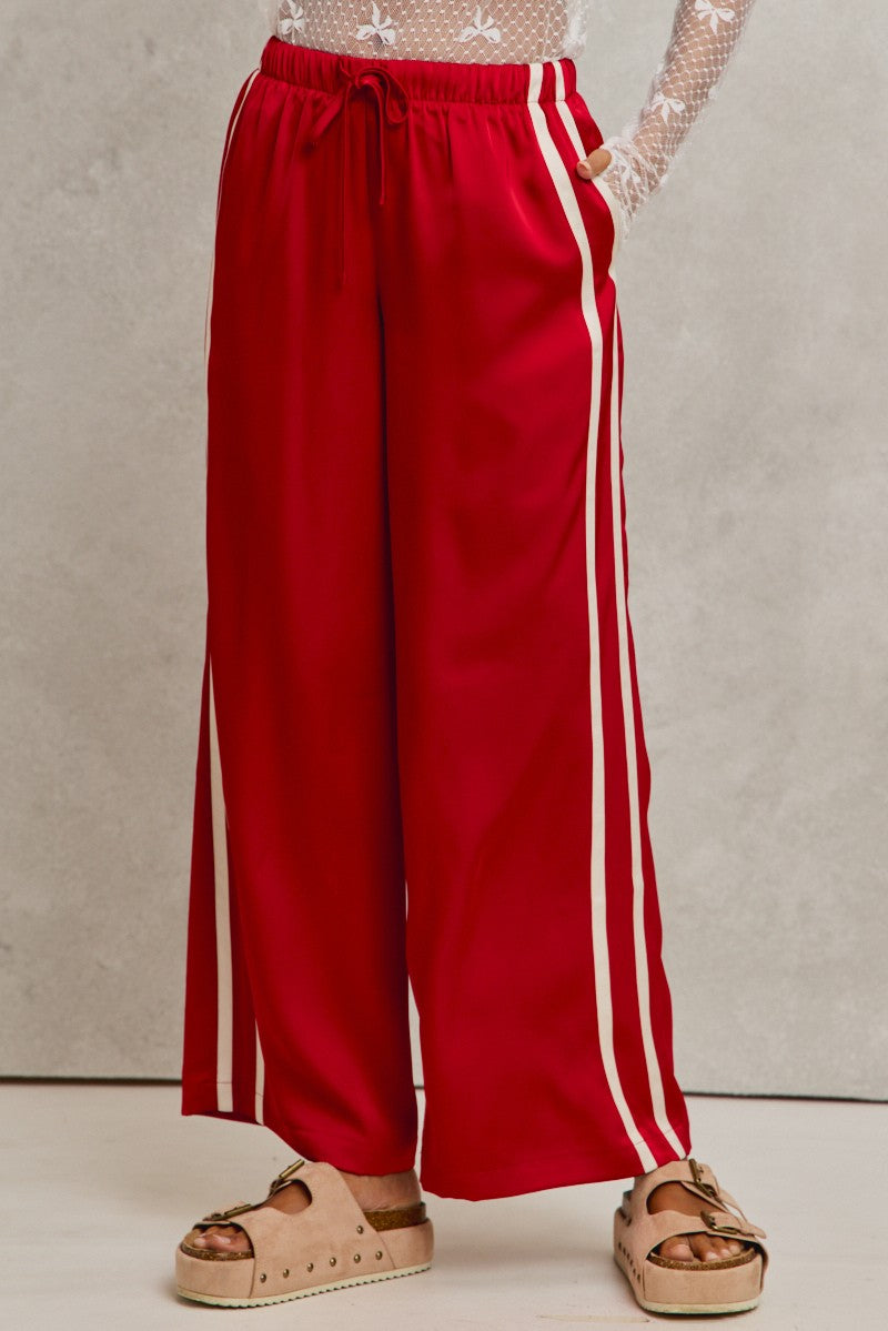 Christmas Satin Pants