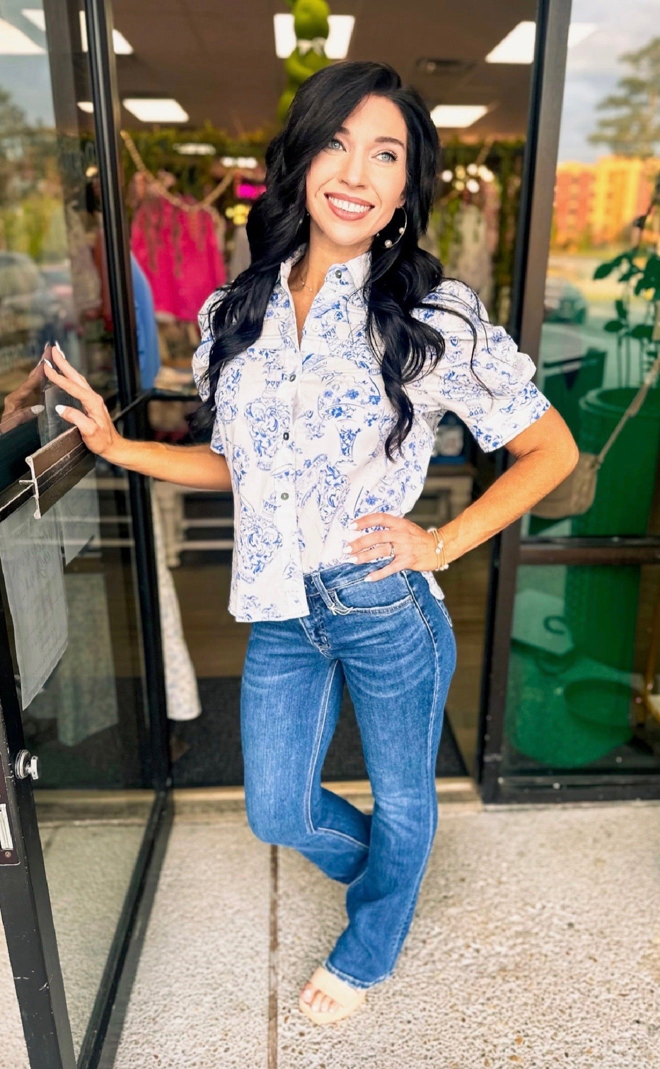 Ease Mid Rise Denim
