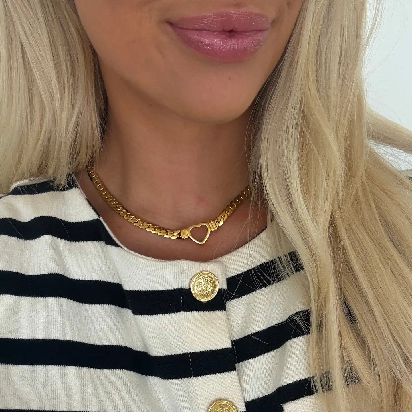 Small Open Heart Necklace