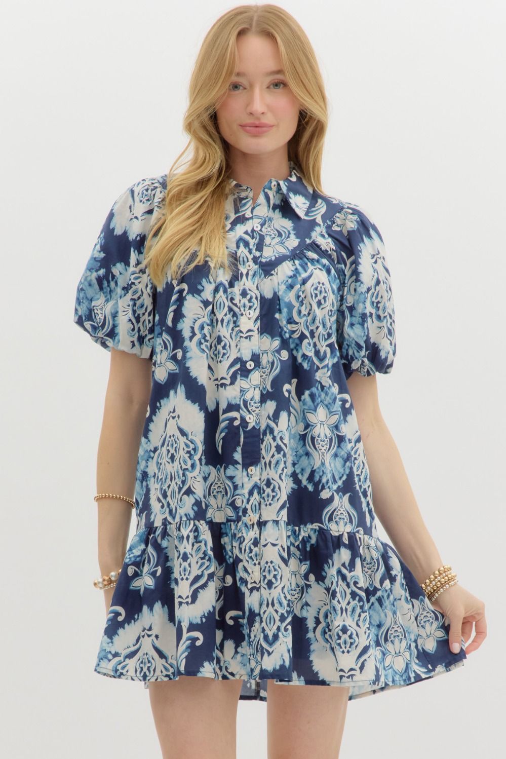 Navy Bloom Mini