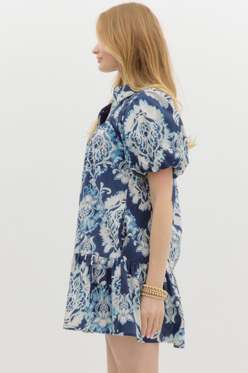 Navy Bloom Mini