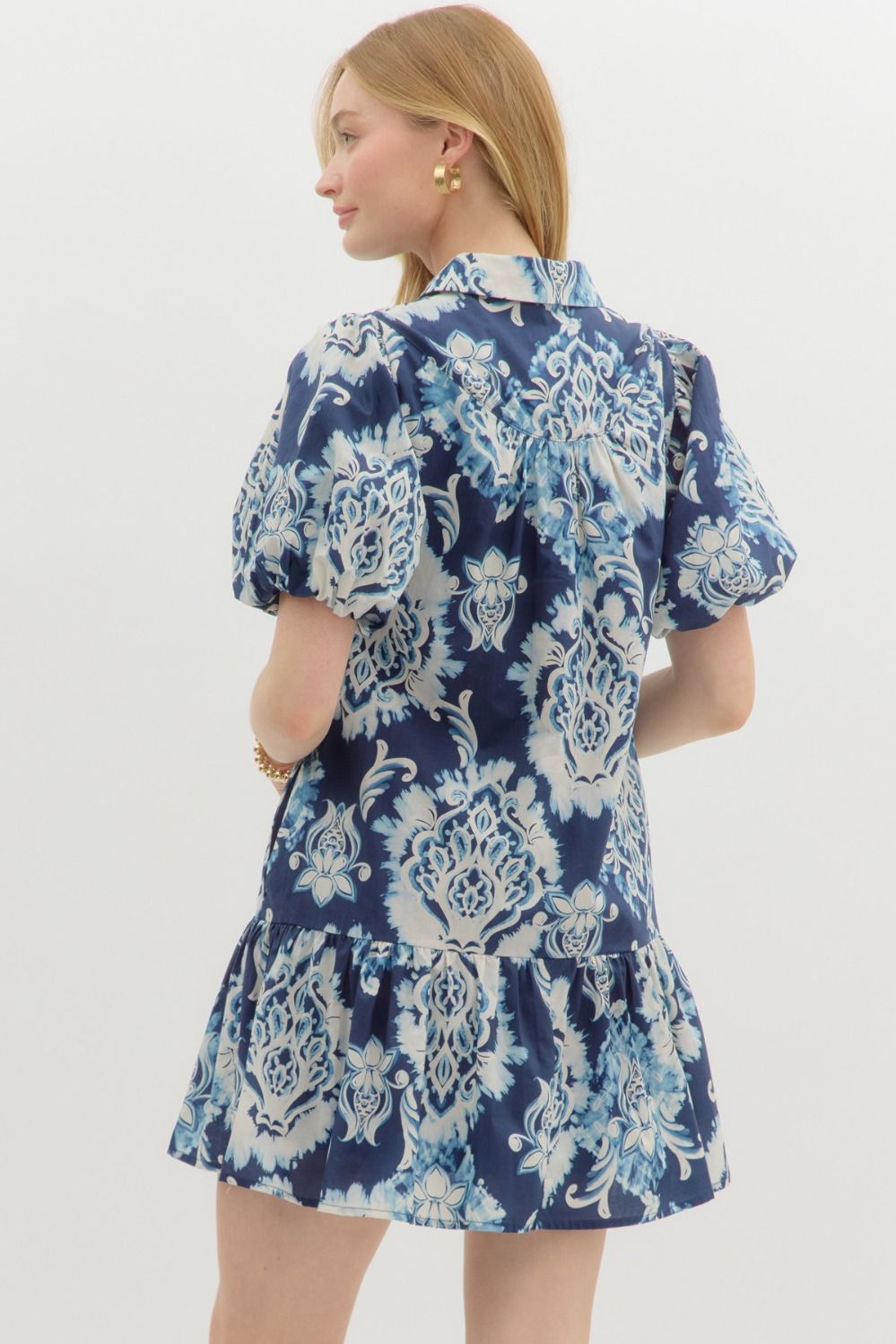 Navy Bloom Mini