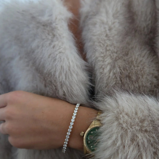 Stretchy Thick Tennis Bracelet