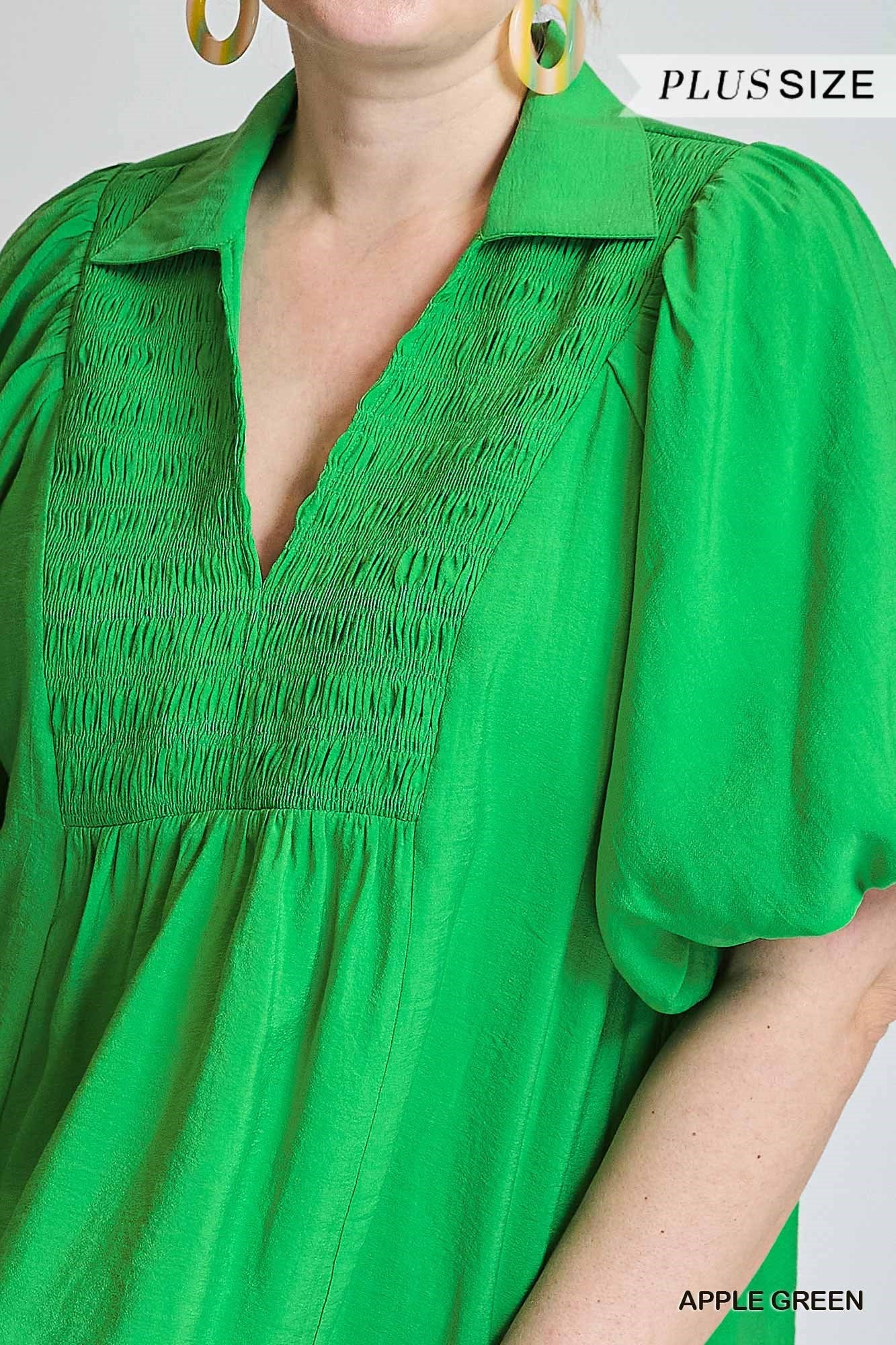 Bubble Sleeve Top