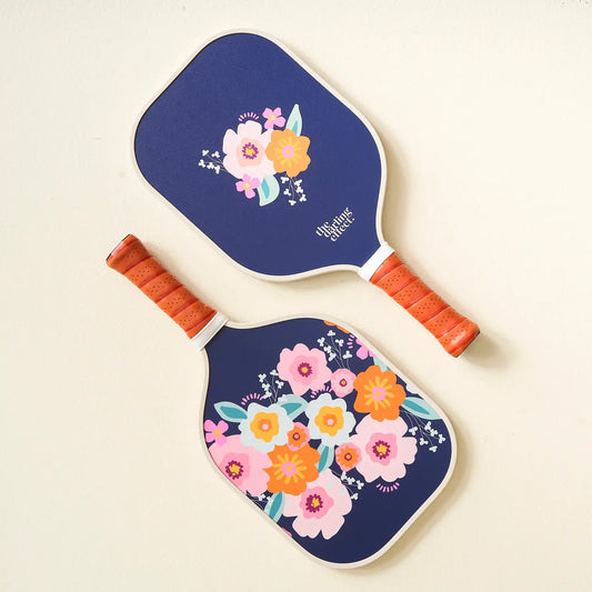 Pickle Ball Paddle Set - NAVY FLORAL - SOLD TOGETHER