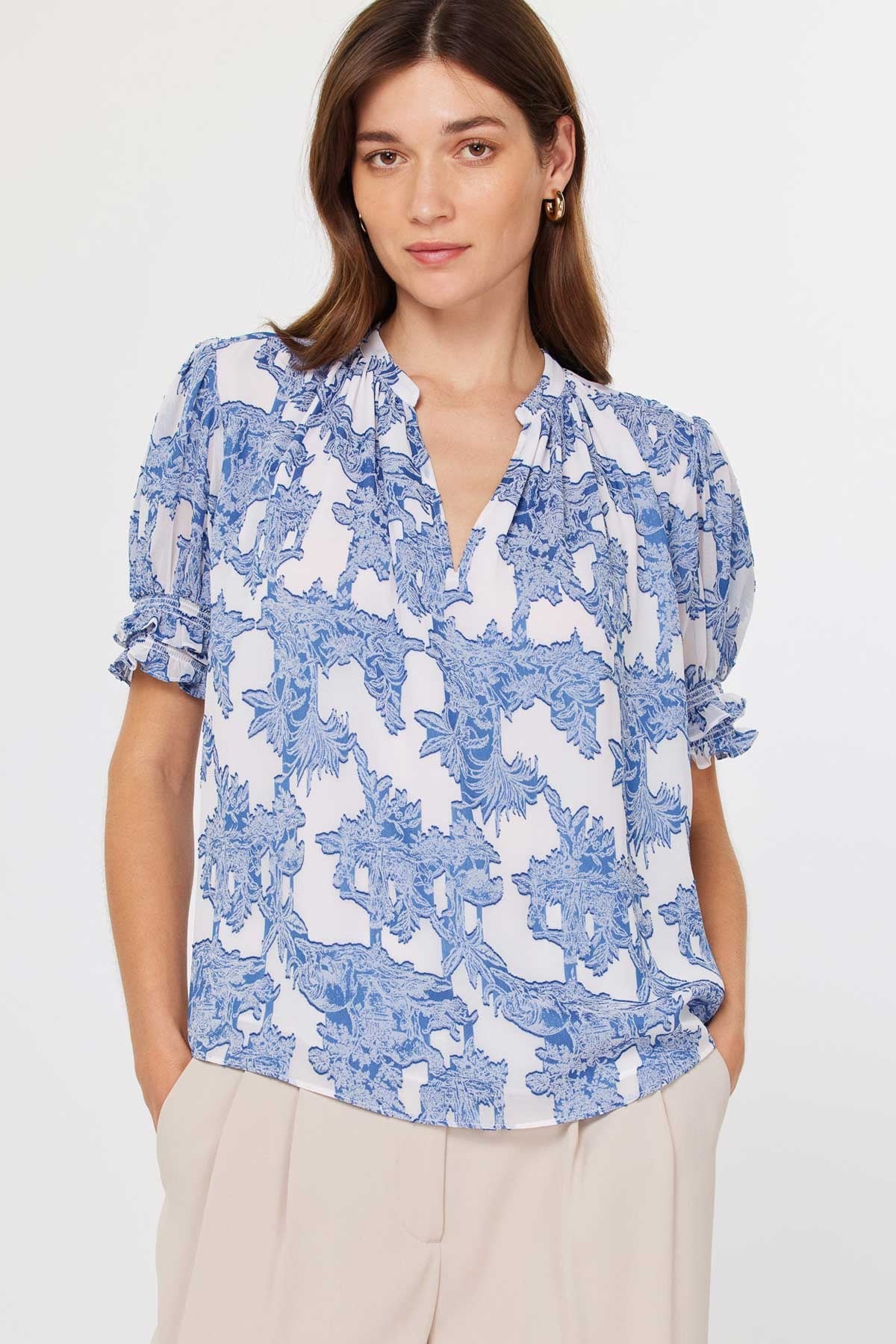 Not Yet Top-Denim Blue