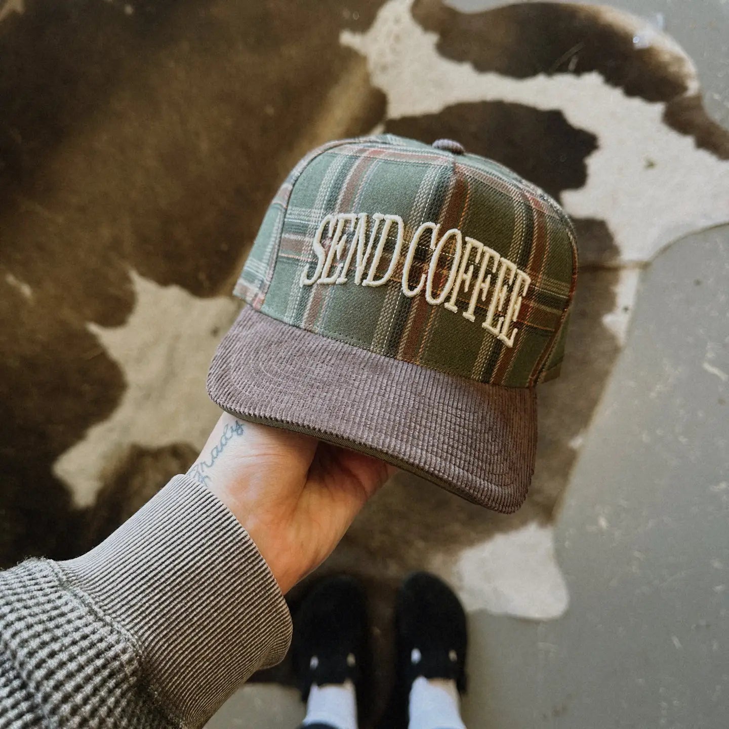 Send Coffee Corduroy Trucker