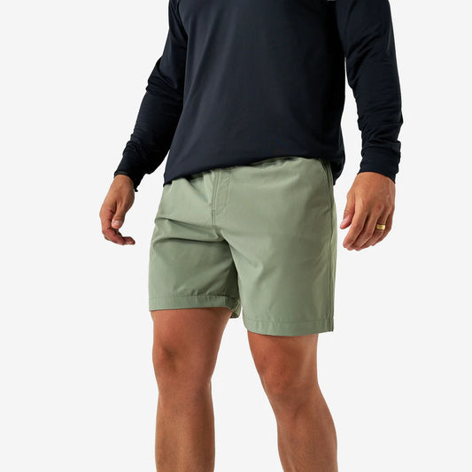 Everyday Short - 7” Inseam - Light Sage w/ brush country pockets