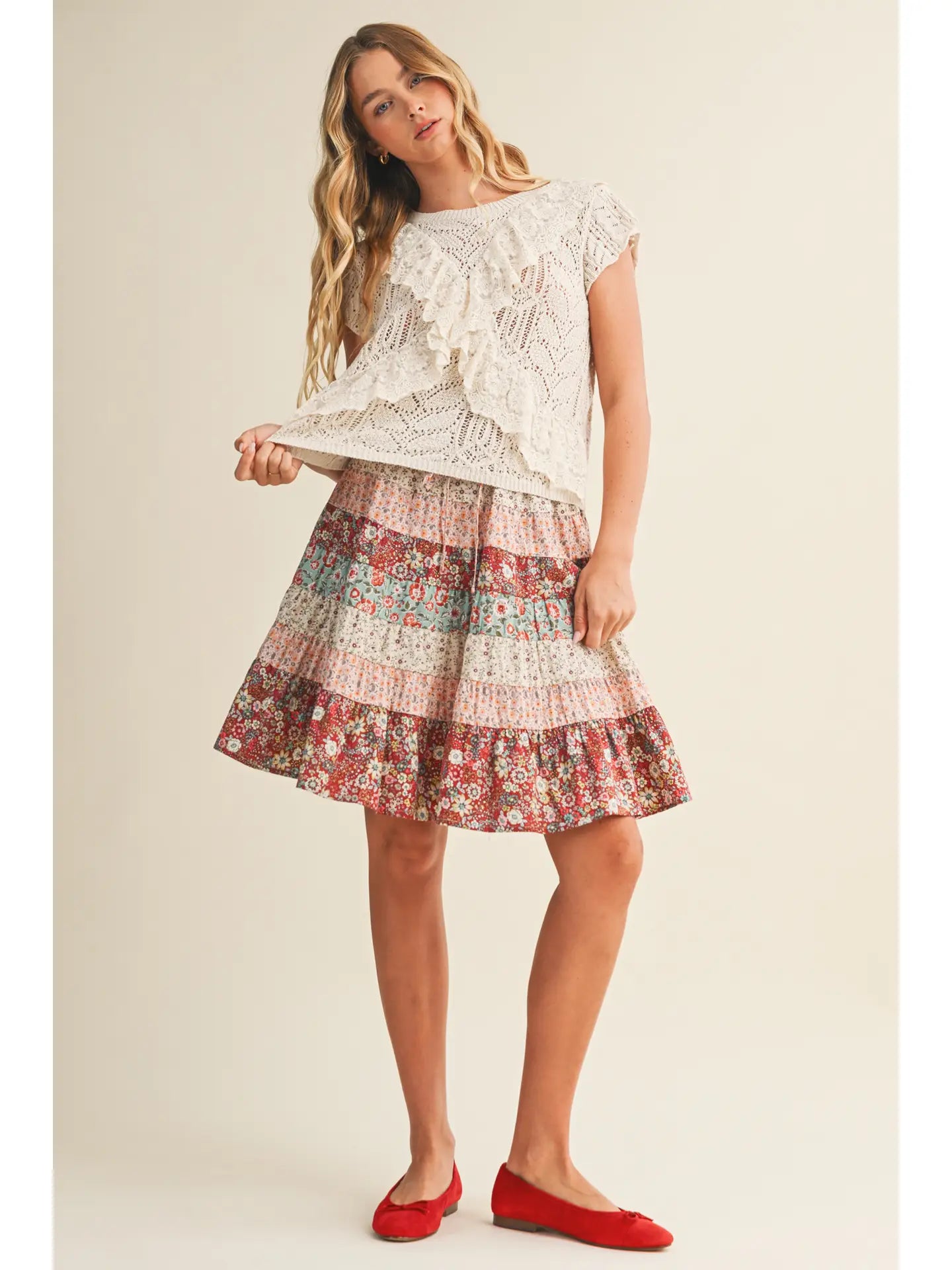 Gibson Lace Top - Natural