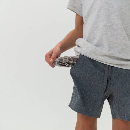 Youth Athletic Short-Grizzly Grey-Deer Camo Liner