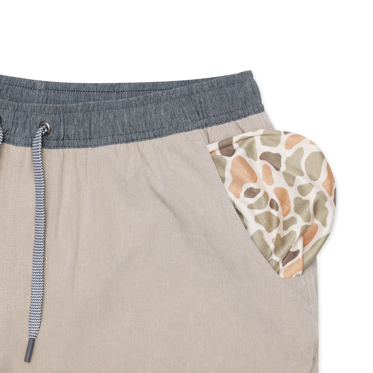 Athletic Short-Heather Khaki-Venado Camo Liner