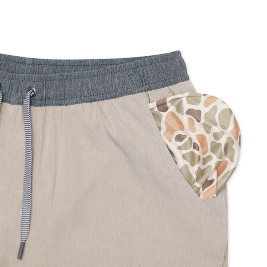 Athletic Short-Heather Khaki-Venado Camo Liner