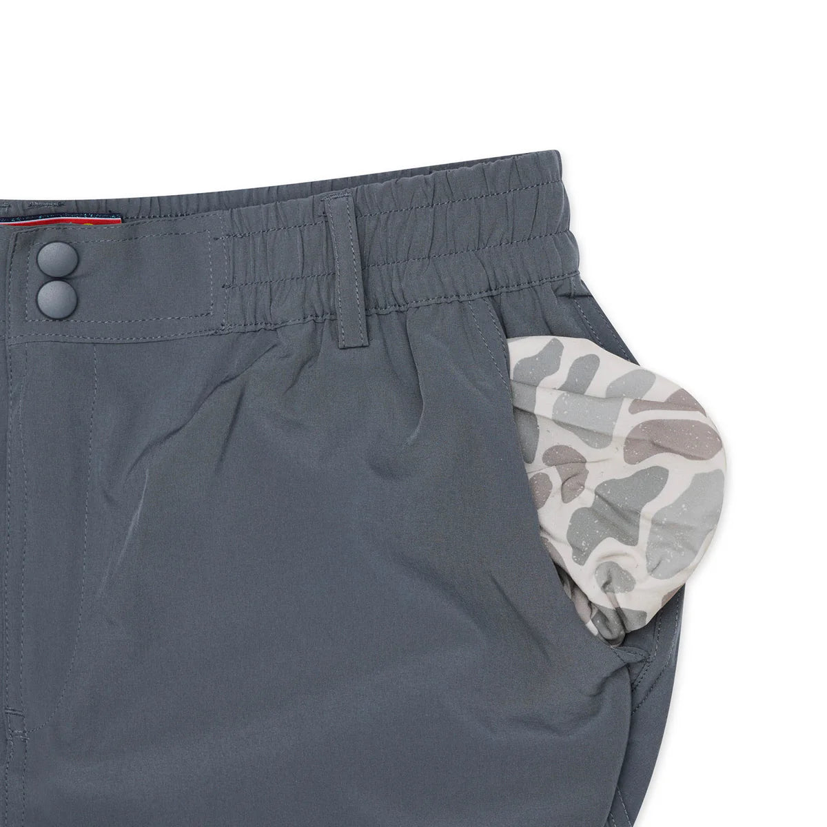 Everyday Shorts-River Rock Grey-Classic Deer Camo Pocket