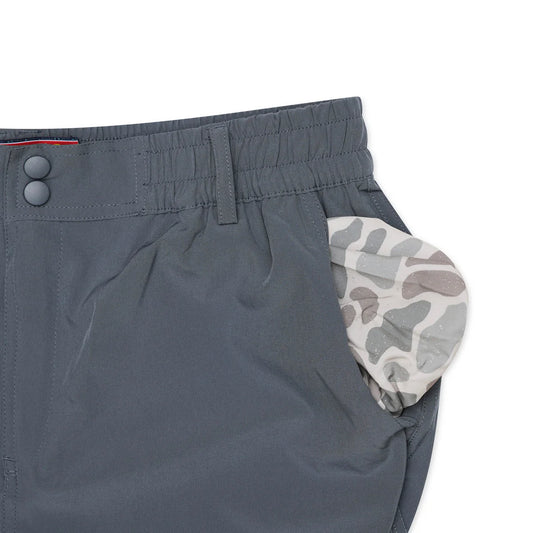 Everyday Shorts-River Rock Grey-Classic Deer Camo Pocket