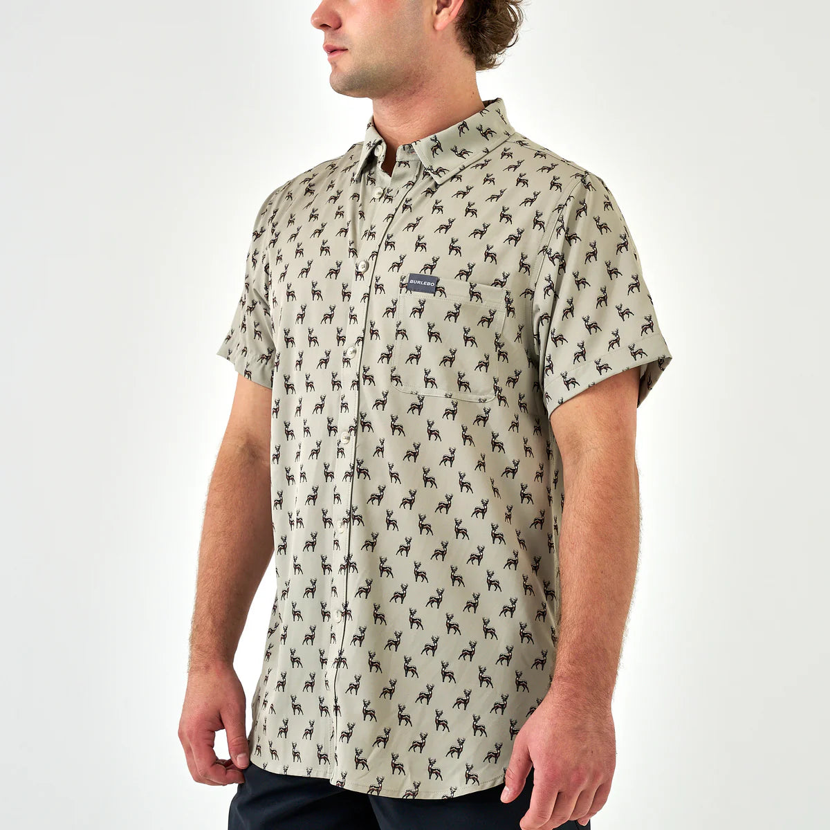 Performance Button Up - Whitetail Green