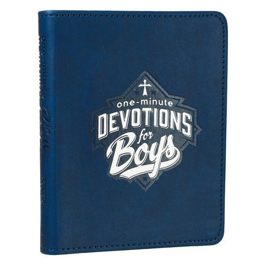 KIDS - One-Minute Devotions For Boys Faux Leather