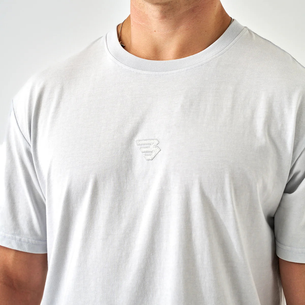 Vintage Washed “B” Tee - White