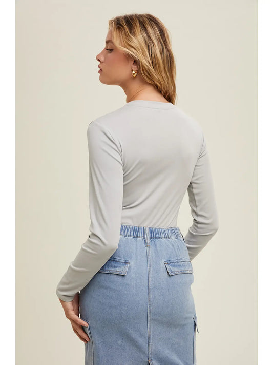 Overboard Bodysuit - pebble