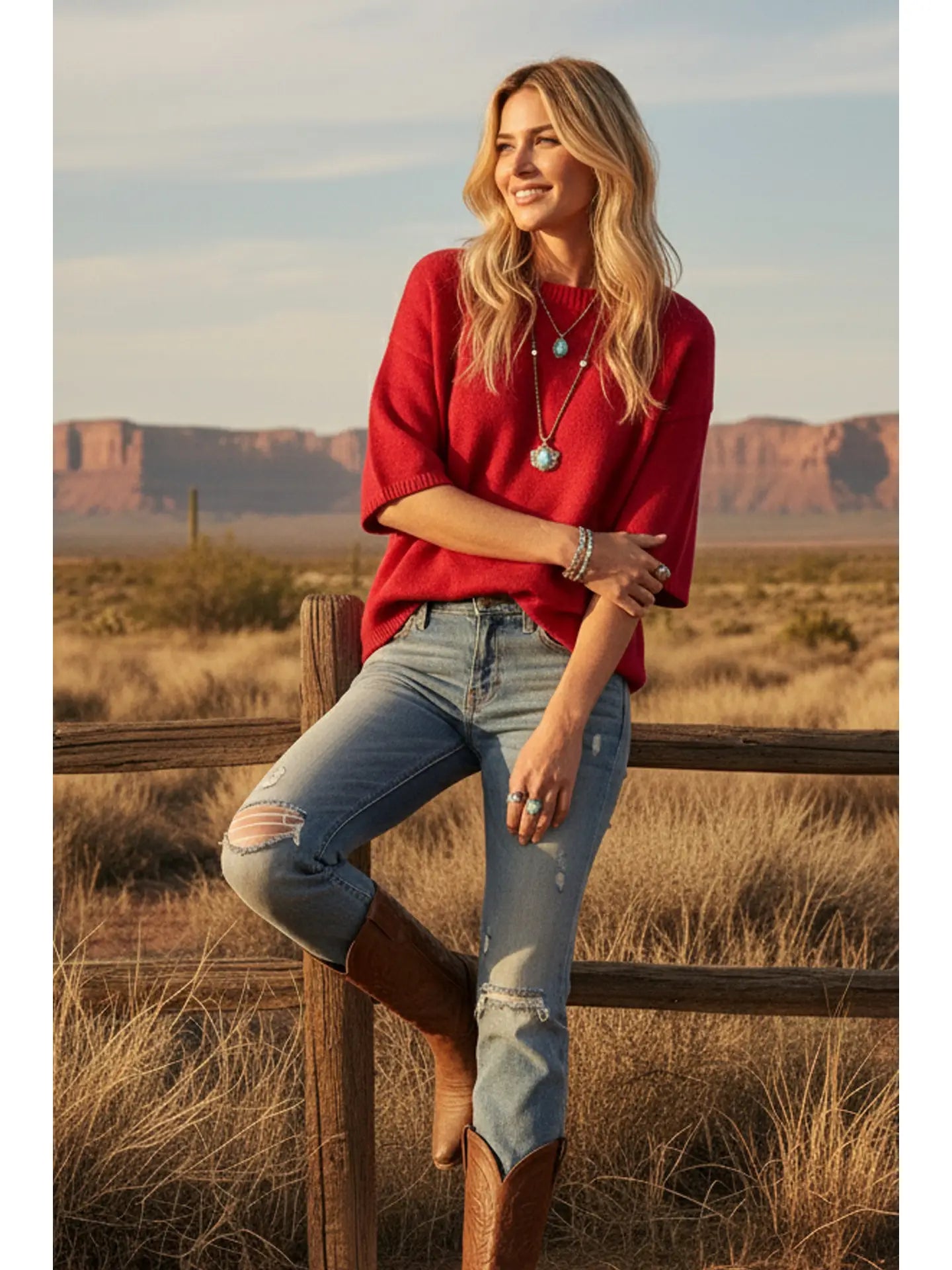 Loretta Top - red