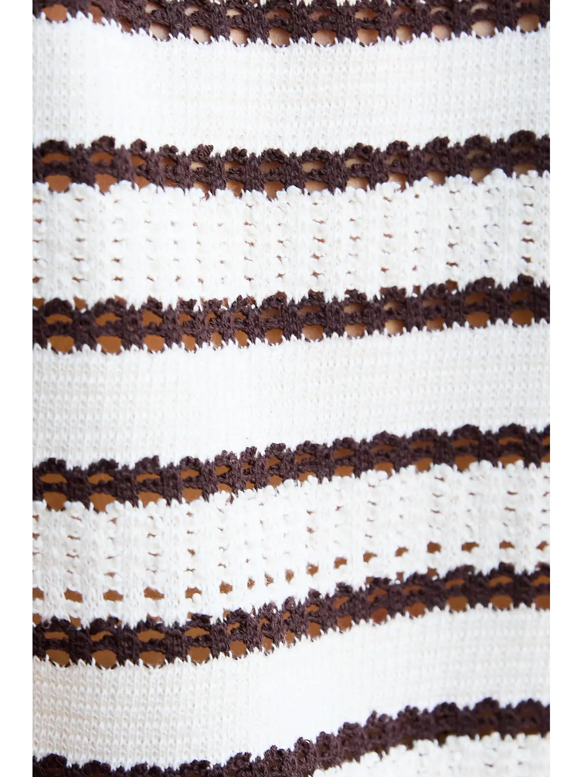Alicia Set - cream/brown stripe