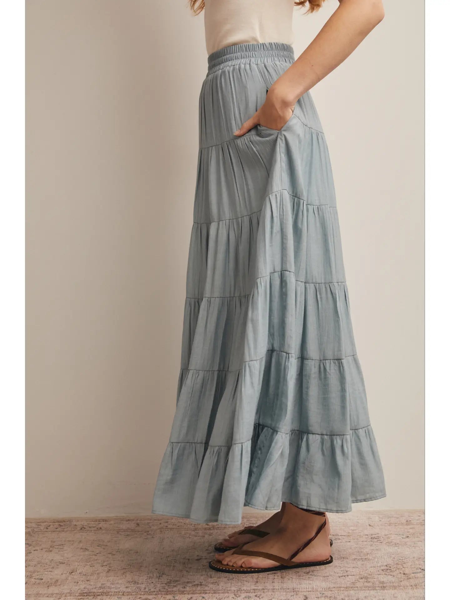 Trina Maxi Skirt - Seafoam