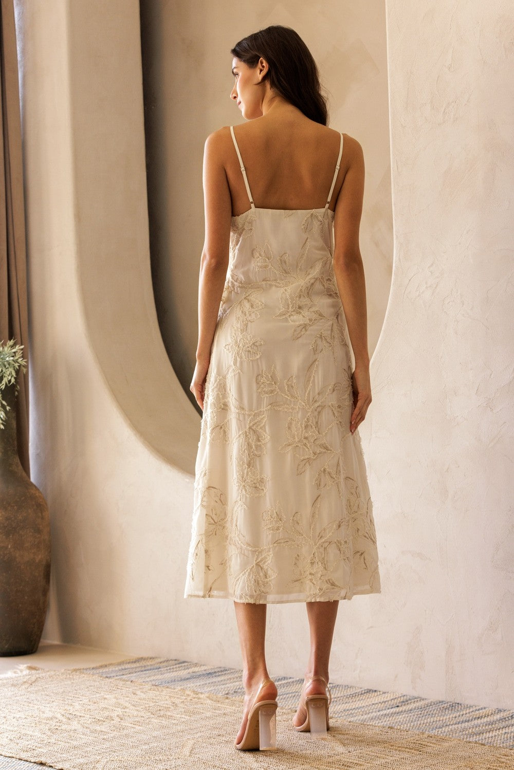 Juliette Midi - cream floral