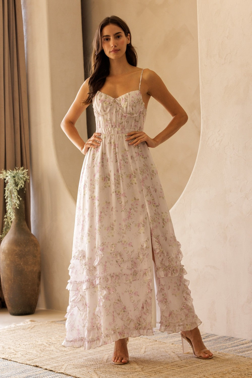Zoey Maxi - Light Pink Mix