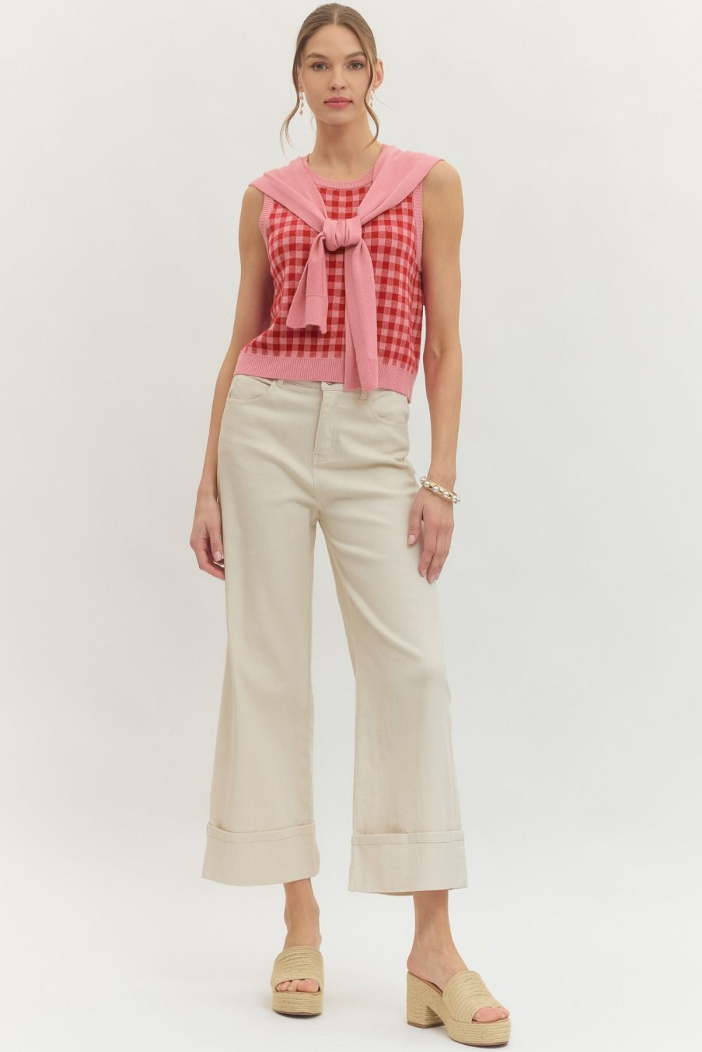 Wrapped Away Top - pink/red mix