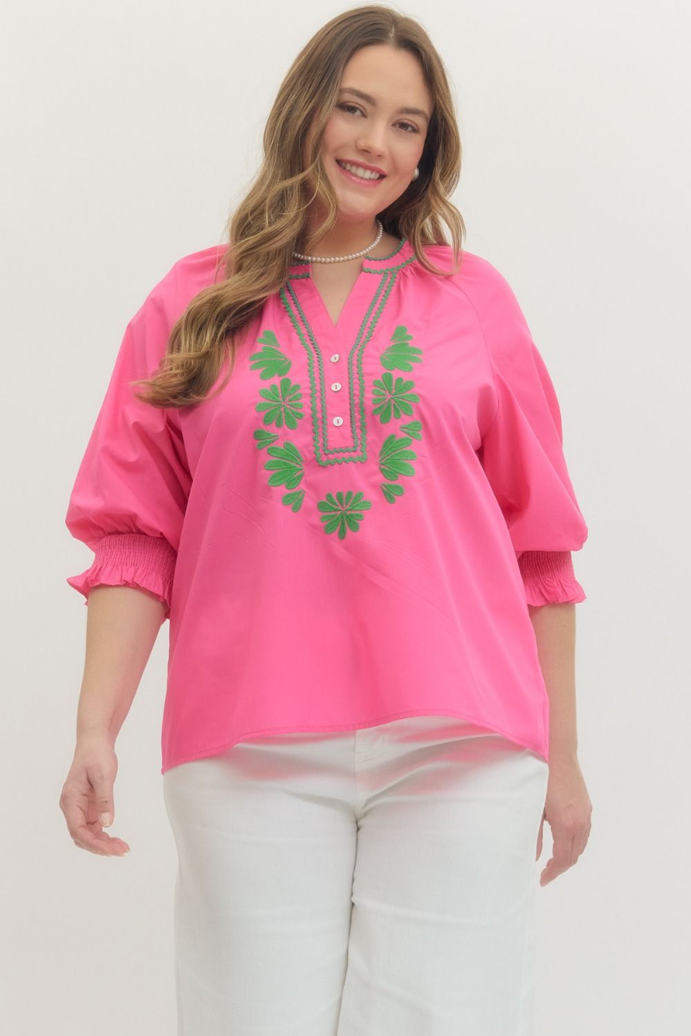 Avery Please Top - hot pink