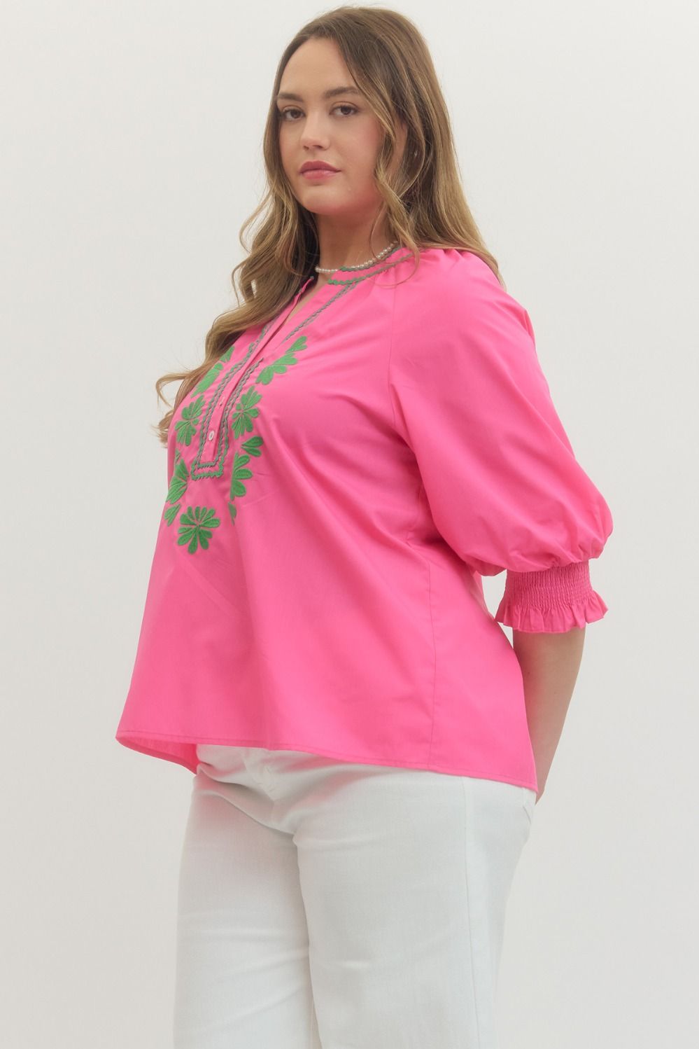 Avery Please Top - hot pink