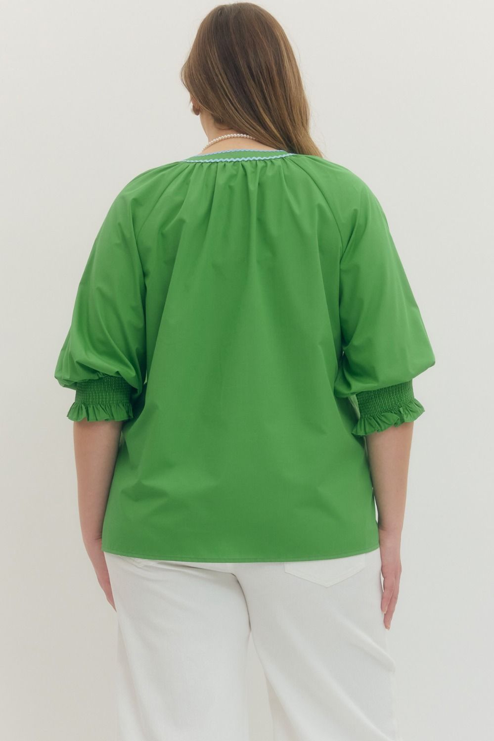 Avery Please Top - green