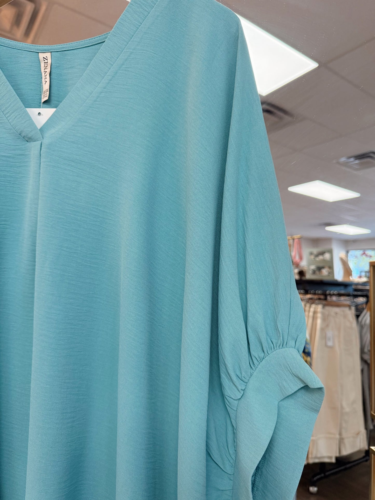 Airy Babe Top - Dusty Teal