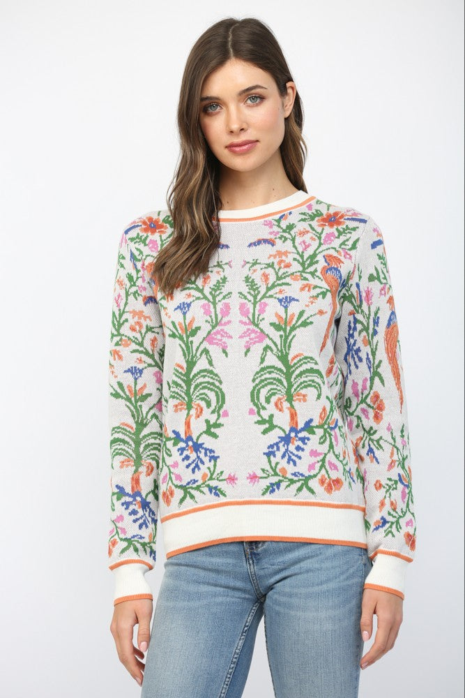 My Day Sweater - white mix