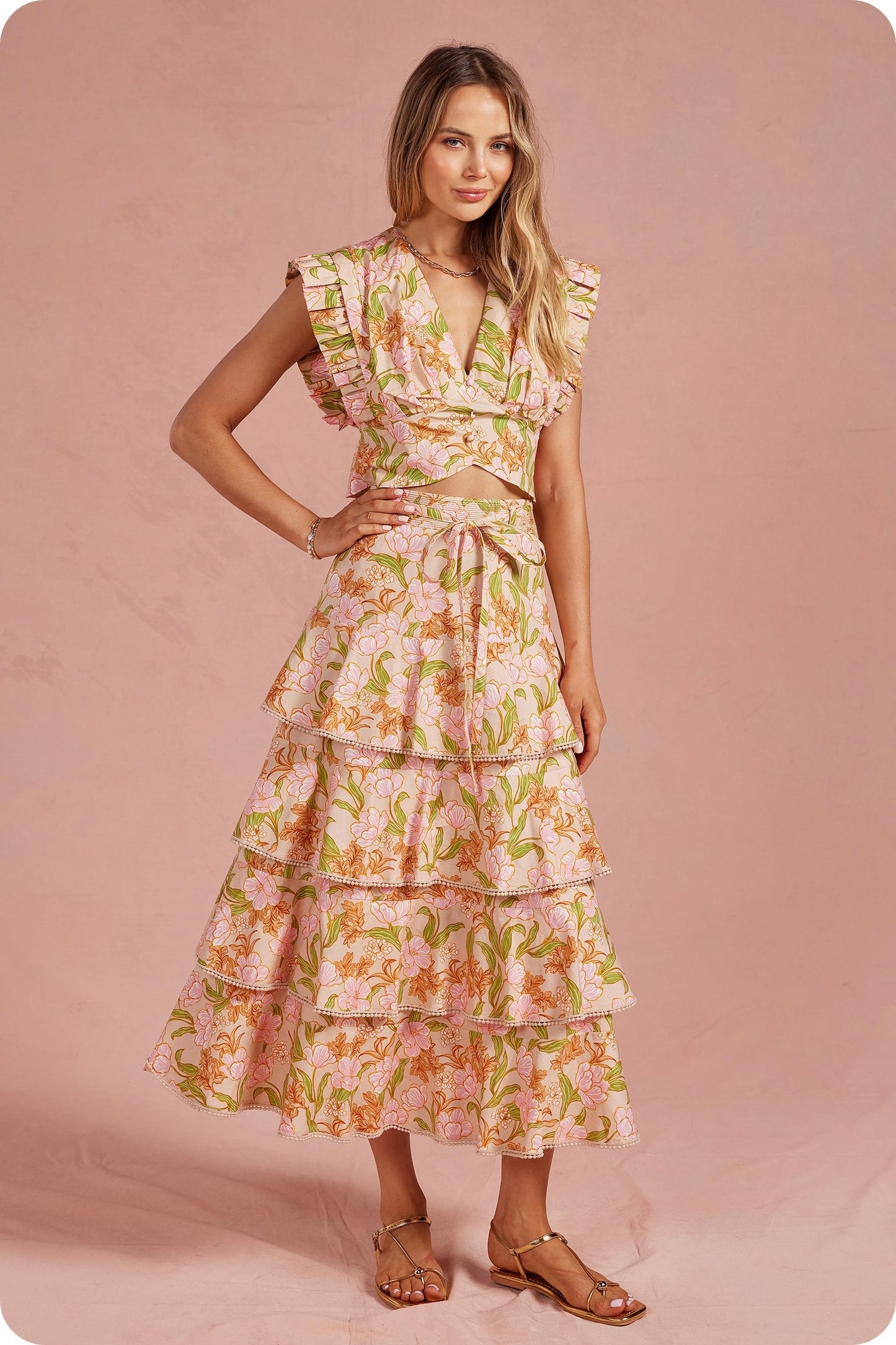 Blooming Meadow Set - beige multi