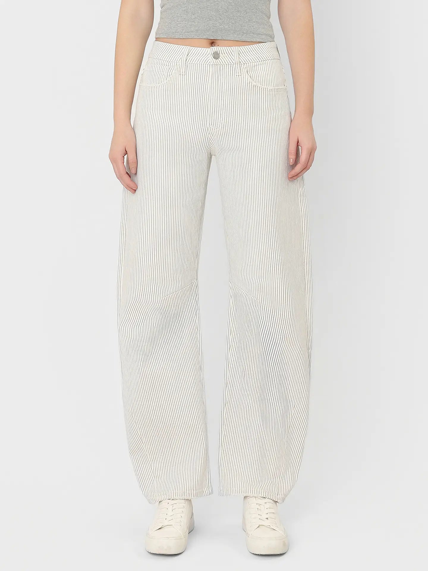 Stripe Barrel Denim
