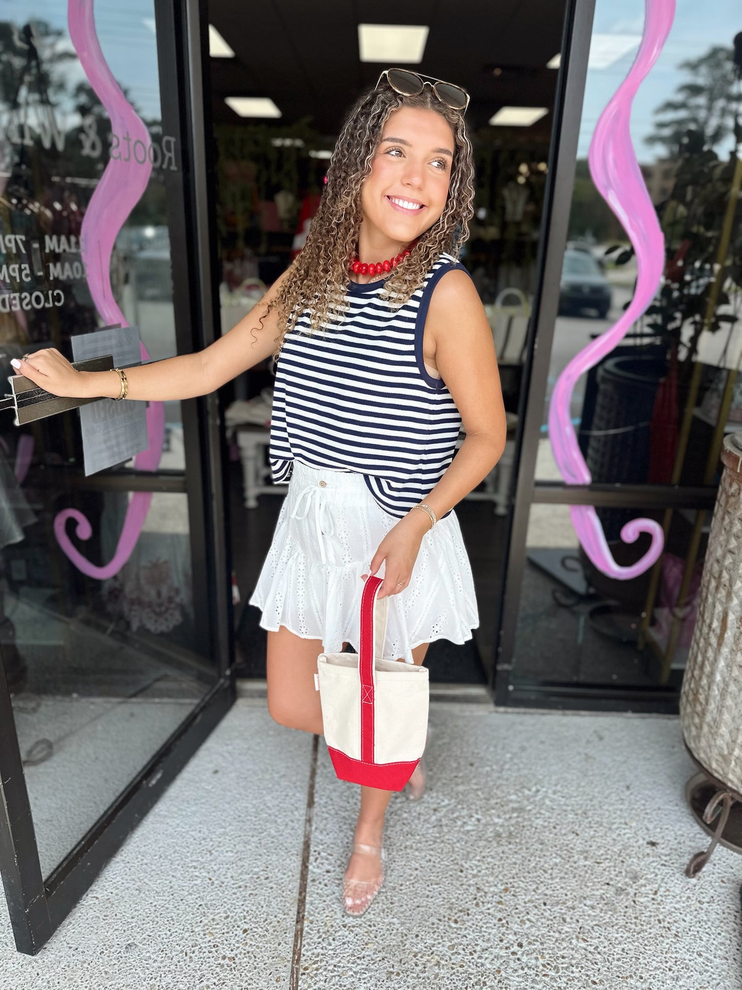 Eyelet Babe Skort - off white