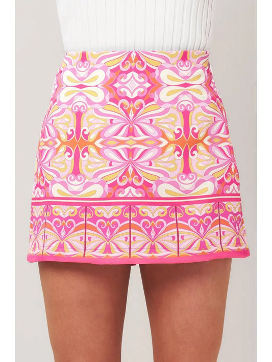 Vacay Mode Skort - pink mix