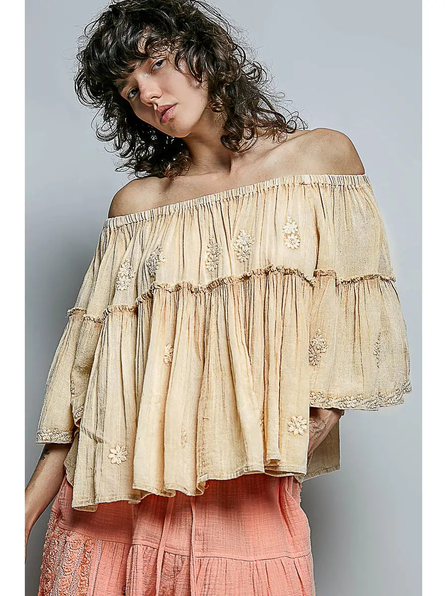 Almond Girl Top