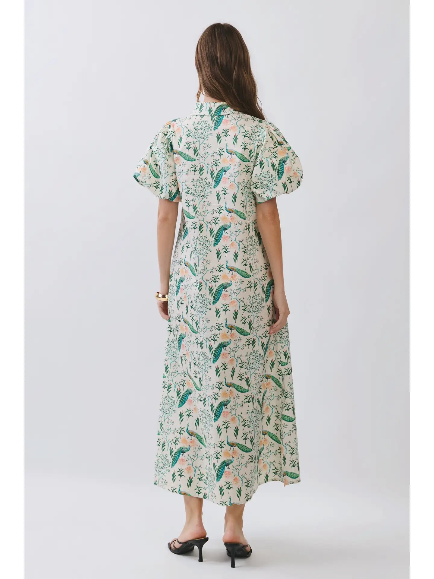 Peacock Midi - Cream mix
