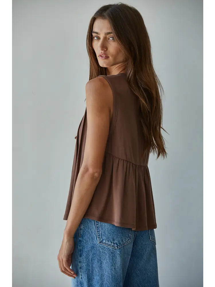 Tatum Top - chocolate
