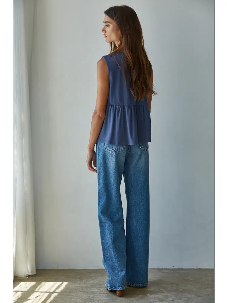 Tatum Top - midnight blue
