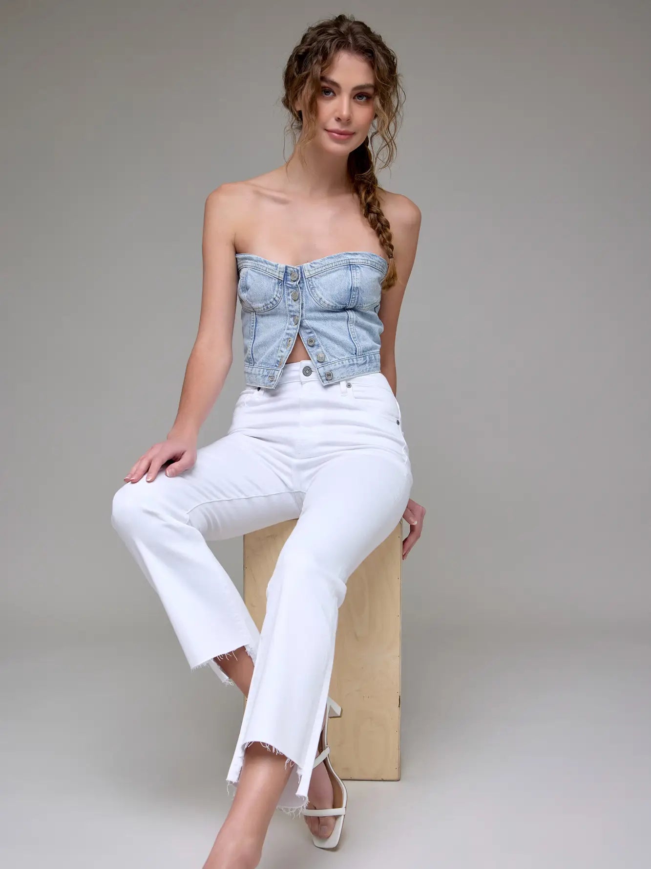 White Clean Step Denim