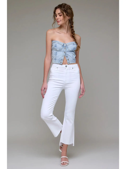 White Clean Step Denim