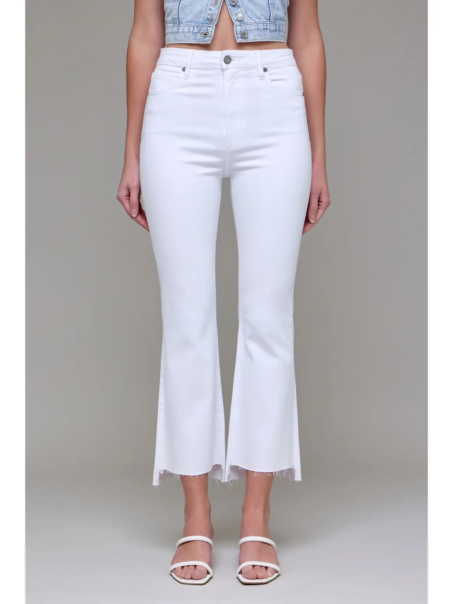 White Clean Step Denim