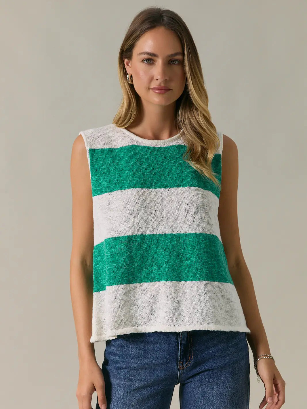 Izzy Baby Top - white/green