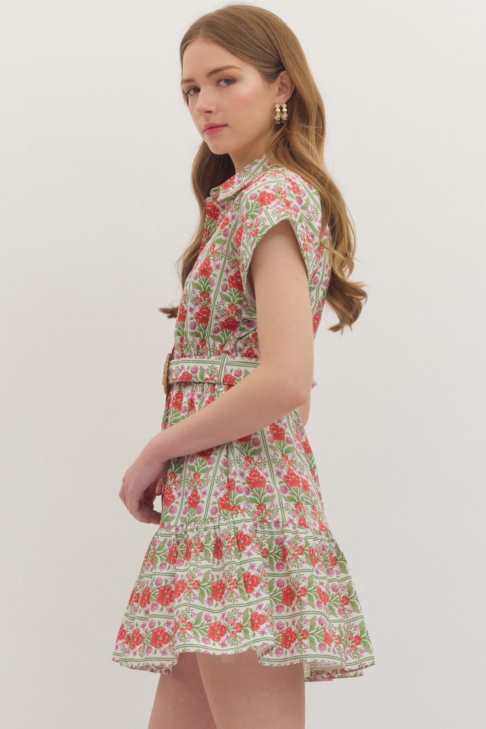 Belted Gardens Mini- Red