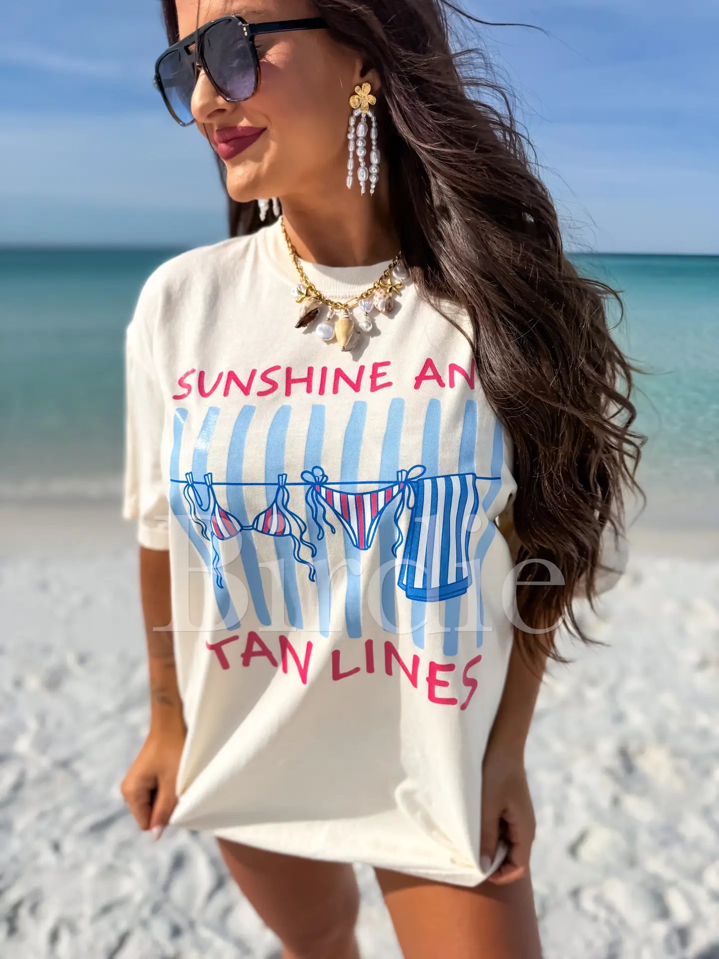 Sunlines and Tanlines Tee