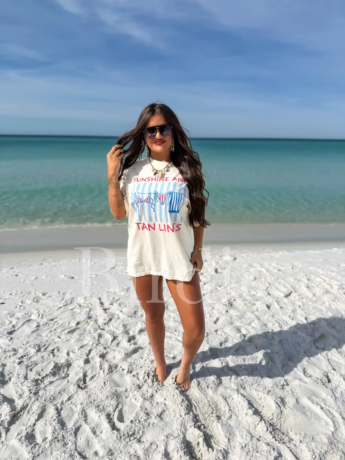 Sunlines and Tanlines Tee
