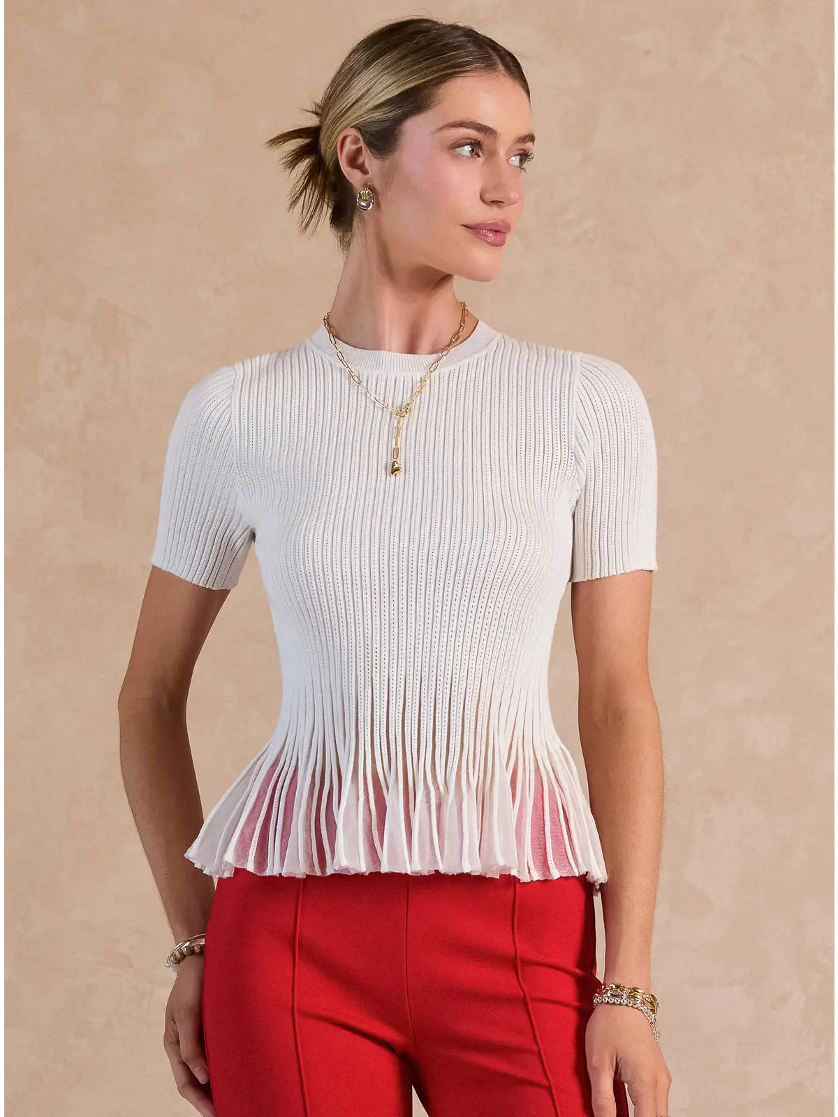 On Campus Top - ivory