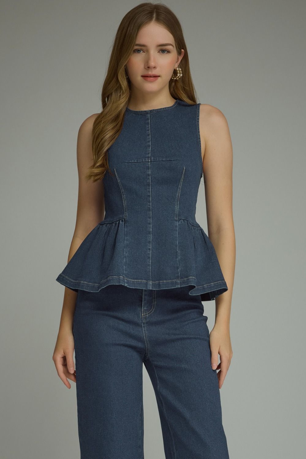 Miley Denim Top
